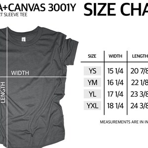 Size and Color Chart
