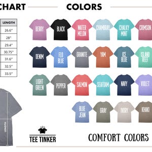 Size and Color Chart