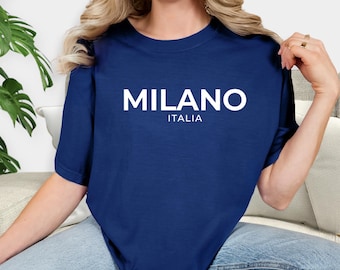 ミラノ イタリア コンフォートカラーズTシャツ、イタリアトラベルシャツ