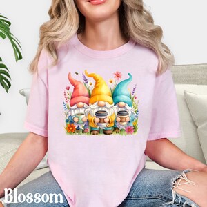 Gnomes with Coffee Shirt, Funny Coffee Lover Tee, Cute Gnome T-Shirt, Coffee Addict Gift, Morning Coffee Shirt, Barista Gift, Cozy Tee