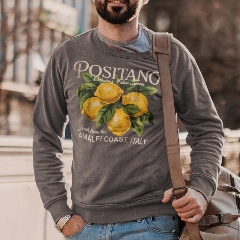 Comfort Colors® Retro Lemon Tshirt, Gift For Her, Lemon Shirt, Summer Shirt, Italy Shirt, Cottagecore Shirt, Amalfi Coast Shirt, Fruit Tee