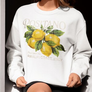 Comfort Colors® Retro Lemon Tshirt, Gift For Her, Lemon Shirt, Summer Shirt, Italy Shirt, Cottagecore Shirt, Amalfi Coast Shirt, Fruit Tee