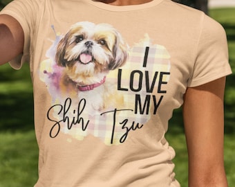 I Love My Shitzu T Shirt Gift For Dog Lover Shirt I Love My Shitzu T Shirt Gift For Dog Lover Shirt