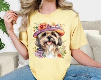 Camiseta Shih Tzu con colores cómodos para mamá, camiseta vintage con cara de perro, regalo Shih Tzu para mamá, camiseta para amantes de las mascotas, regalo para ella o para él, regalo para amantes de las mascotas