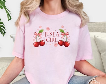 女の子のためのシャツ、キュートでフェミニンなグラフィックTシャツ、トレンディなコケットTシャツ、ソフトな女の子の美的Tシャツ、普段使いのカジュアルシャツ、彼女へのギフト