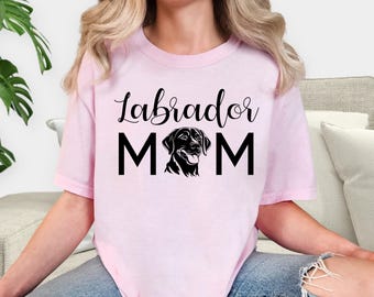 Comfort Colors®  Labrador Retriever Dog Face Shirt, Lab Dog Mom Shirt, Gift for Dog Lover, Labrador Sweatshirt, Dog Mama Shirt, Gift For Her