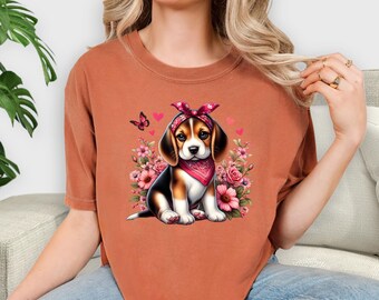 Beagle Valentine Shirt | Cute Beagle Love Tee | Dog Valentine Gift | Beagle Mom Shirt | Valentine Dog Shirt/ Beagle Sweatshirt |