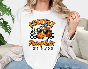 Pumpkin Fall Halloween Shirt, Fall Shirt, Halloween Tshirt, Pumpkin Sweater, Vintage Halloween, Gift For Her, Comfort Colors Shirt, Boo