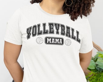 Volleyball Mama Shirt, V-Neck, Sweatshirt or Racerback Tank Top, Mom Birthday Gift, Best Mom Shirt, Cool Mom Shirt, Mother's Day Gift Idea