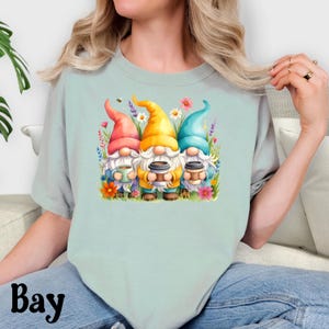 Gnomes with Coffee Shirt, Funny Coffee Lover Tee, Cute Gnome T-Shirt, Coffee Addict Gift, Morning Coffee Shirt, Barista Gift, Cozy Tee