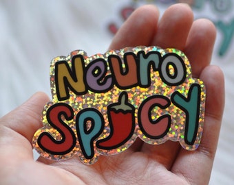 Neuro Spicy Vinyl Aufkleber | Bewusstsein für psychische Gesundheit