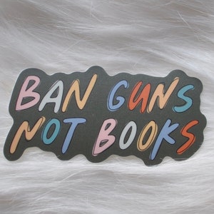 Prohibir armas, no libros, pegatina / pegatina resistente al agua / botella de agua portátil / seguridad escolar proteger a los niños pegatina / envío gratis