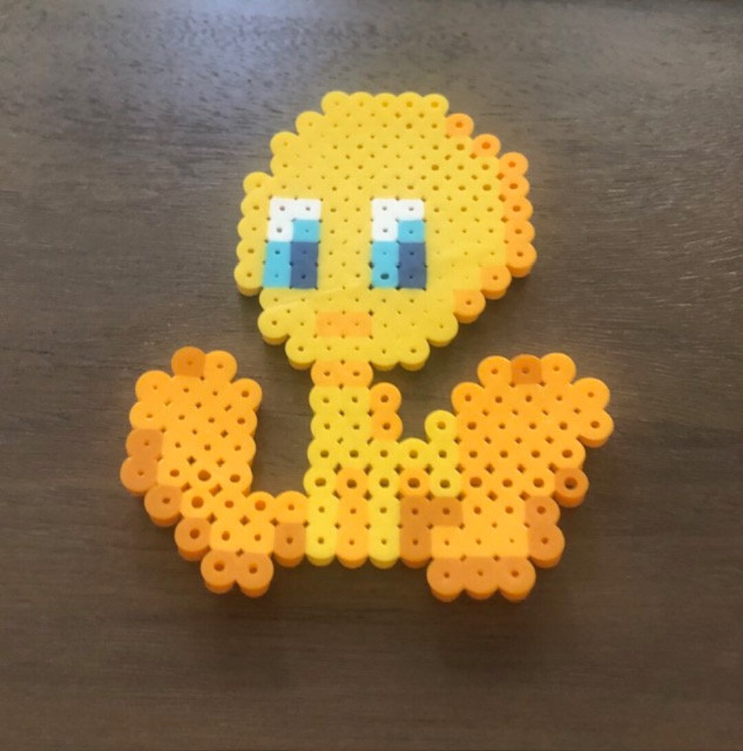 Tweety Bird Looney Tunes Perler Bead Art Etsy