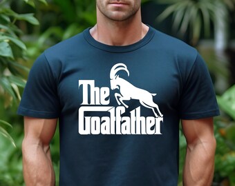 The Goatfather T-Shirt, Funny Goat Dad Tee