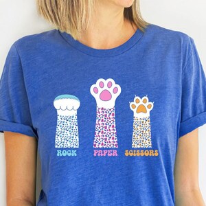 Funny Cat Paw Rock Paper Scissors Shirt - Pet Lover Gift