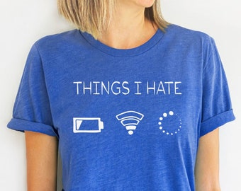 Loading, Wi-Fi, Low battey Symbols Maglietta da Donna Slim Fit
