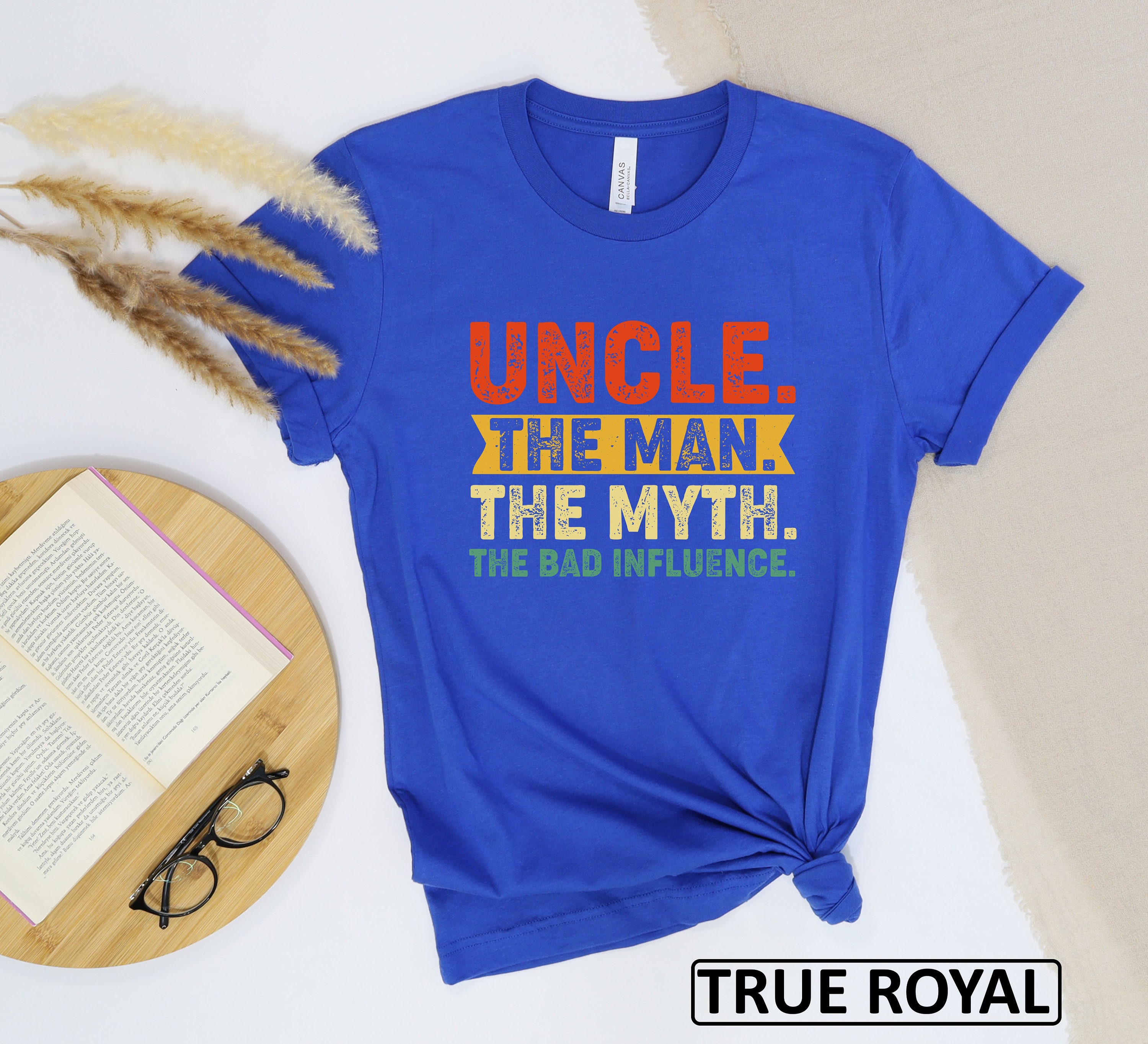 Uncle the Man the Myth the Bad Influence Shirt, Retro Uncle Shirt, Man