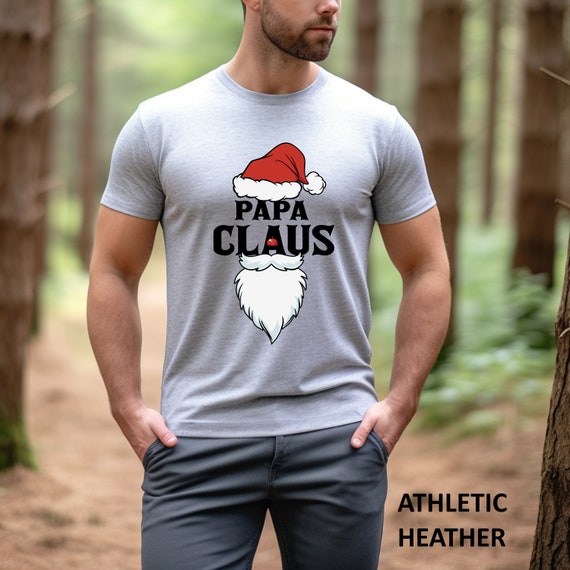 Papa Claus Santa's Hat And Beard T-Shirt Papa Claus Santa's Hat And Beard T-Shirt