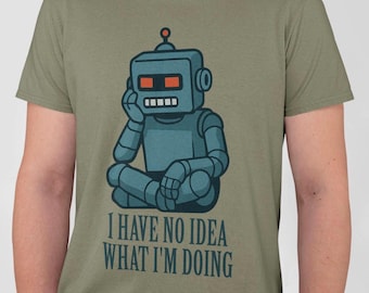Funny AI Robot T-Shirt: Tech Humor Gift
