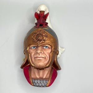 Vintage 1990&#39;s Bossons &quot;Sir Lancelot” Chalkware Head - Rare Collectable Hanging Wall Art