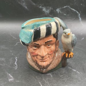 Vintage Royal Doulton &quot;The Falconer” - Collectable Hand-Painted Character Toby Jug (small) D6540