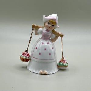 Vintage 1970&#39;s &quot;Dutch Girl Pink Bell&quot; - Collectable Figurine