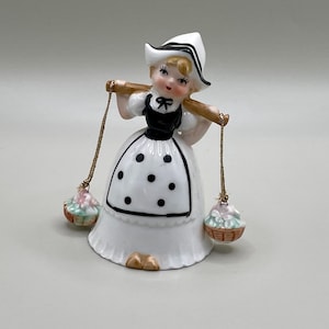 Vintage 1970&#39;s &quot;Dutch Girl Black Bell&quot; - Collectable Figurine