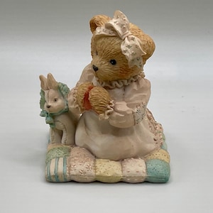 Vintage 1990's Cherish Teddies - Patrice "Thank you for the sky so blue" - Sammler Harz Bärenfigur