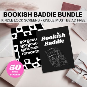 50 Kindle Lock Screen Bundle, Kindle Cover, Screensaver, Kindle Paperwhite, Kindle Wallpaper, Bookish, Booktok, EPUB | DIGITAL DOWNLOAD