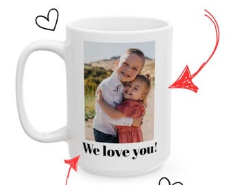 Personalized Photo Ceramic Mug - Custom Gifts for Friends, Funny Coffee Cup, Unique Drinkware, Memorable Keepsake
