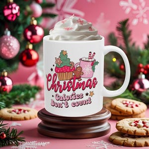 Funny Christmas Ceramic Mug, Cute Holiday Gift Idea, Festive Coffee Cup, Christmas Decoration, Stocking Stuffer