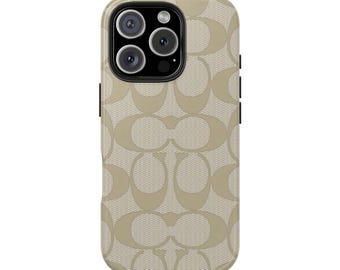 Fall Coachh-Tough Phone Cases in Beige | Durable, Cute, Unique, Phone Protection, Gift Idea