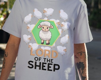 Lord of the Sheep, Funny Catan Shirt, Unisex Softstyle T-Shirt, Love Board Games, Gift for Gamers, Catan Sheep Shirt