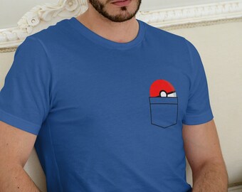 Ball in Fake Pocket Shirt, Anime Lover, Gift for Fans