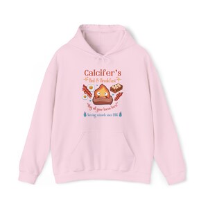 Calcifer's Bed and Breakfast Unisex Hoodie, Howl's Moving Castle Inspired Hoodie, Studio Ghibli Inspired Hoodie image 7