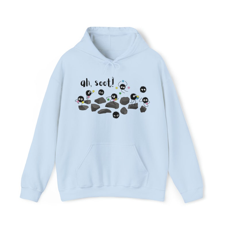 Bluza z kapturem unisex Soot Sprites „Ah Soot”, bluza z kapturem inspirowana filmem „Spirited Away”, bluza z kapturem inspirowana filmem „Studio Ghibli” zdjęcie 4