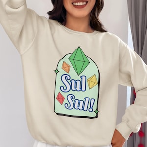 The Sims Inspired Plumbob &#39;Sul Sul&#39; Unisex Sweatshirt
