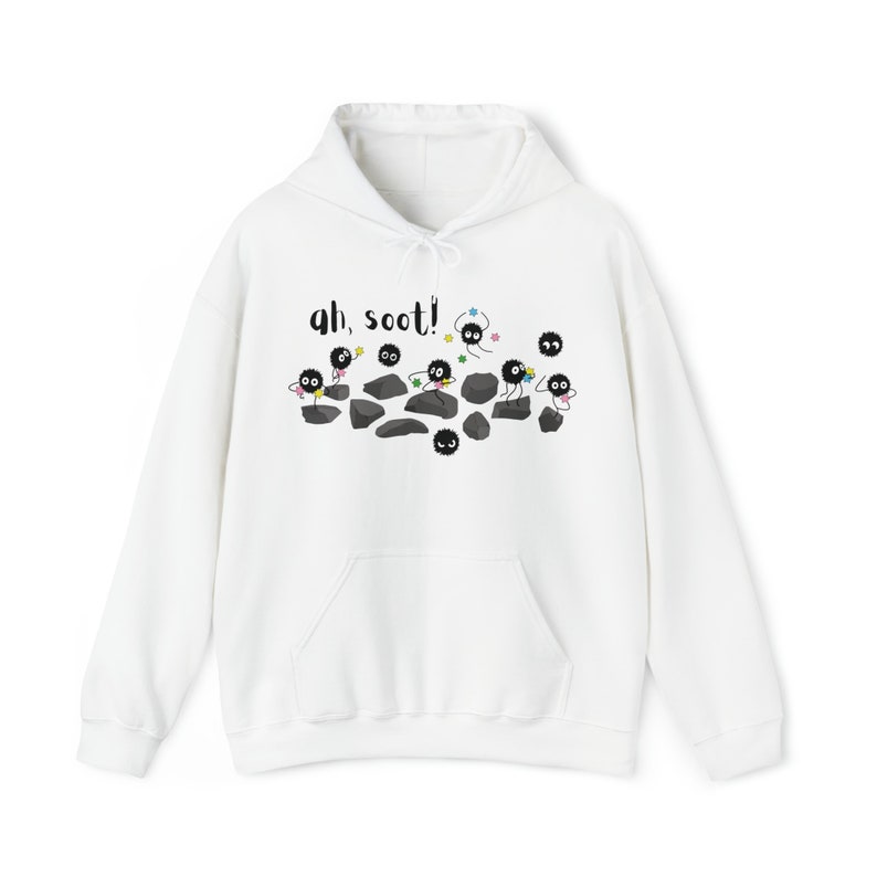 Bluza z kapturem unisex Soot Sprites „Ah Soot”, bluza z kapturem inspirowana filmem „Spirited Away”, bluza z kapturem inspirowana filmem „Studio Ghibli” zdjęcie 5