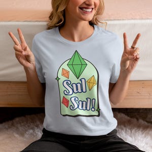 The Sims Inspired Plumbob &#39;Sul Sul&#39; Unisex Jersey Short Sleeve Tee