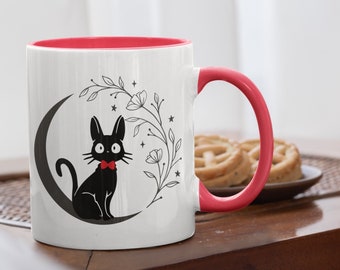 Jiji Minimalist Mug Coffee Mug, 11oz, Kiki's Delivery Service Inspired Coffee Mug