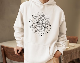 Bluza z kapturem unisex inspirowana Ponyo
