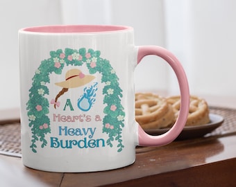 Howl’s Moving Castle Inspired Sophie and Calcifer ‘A Heart's A Heavy Burden’ Coffee Mug, 11oz