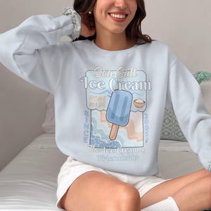 Sea Salt Ice Cream Anime Unisex Sweatshirt | Kingdom Hearts Inspired Sweatshirt