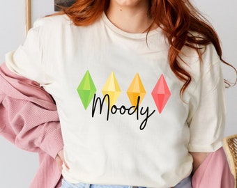Die Sims inspirierten Plumbob Moody Unisex Softstyle T-Shirt