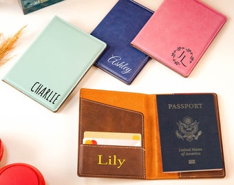 Personalized Passport Holder, Custom Passport Holder, Leather Passport Holder, Passport Wallet, Passport Cover, Traveler Gift, Travel Gift