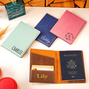 Personalized Passport Holder, Custom Passport Holder, Leather Passport Holder, Passport Wallet, Passport Cover, Traveler Gift, Travel Gift