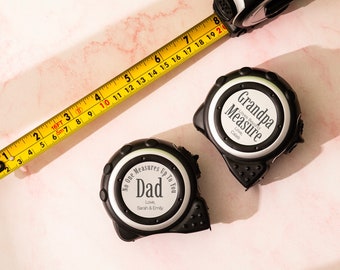 Custom Tape Measure, Personalized Father&#39;s Day Gift, Measuring Tape For Him, Grandpa Gift, Gift For Dad, Engraved Measuring Tape for Father