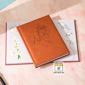 Carnet de croquis en cuir personnalisé, carnet de croquis gravé personnalisé, cadeau pour artiste, journal non doublé, couverture de cahier, cadeau de remise des diplômes, cadeau pour lui