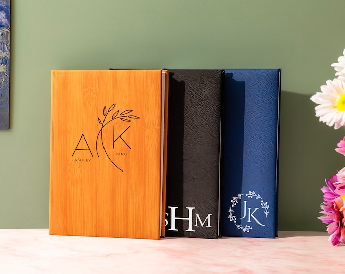 Personalized Leather Sketchbook, Custom Engraved Sketchbook, Gift For Artist, Unlined Journal, Notebook Cover, Graduation Gift, Gift For Him