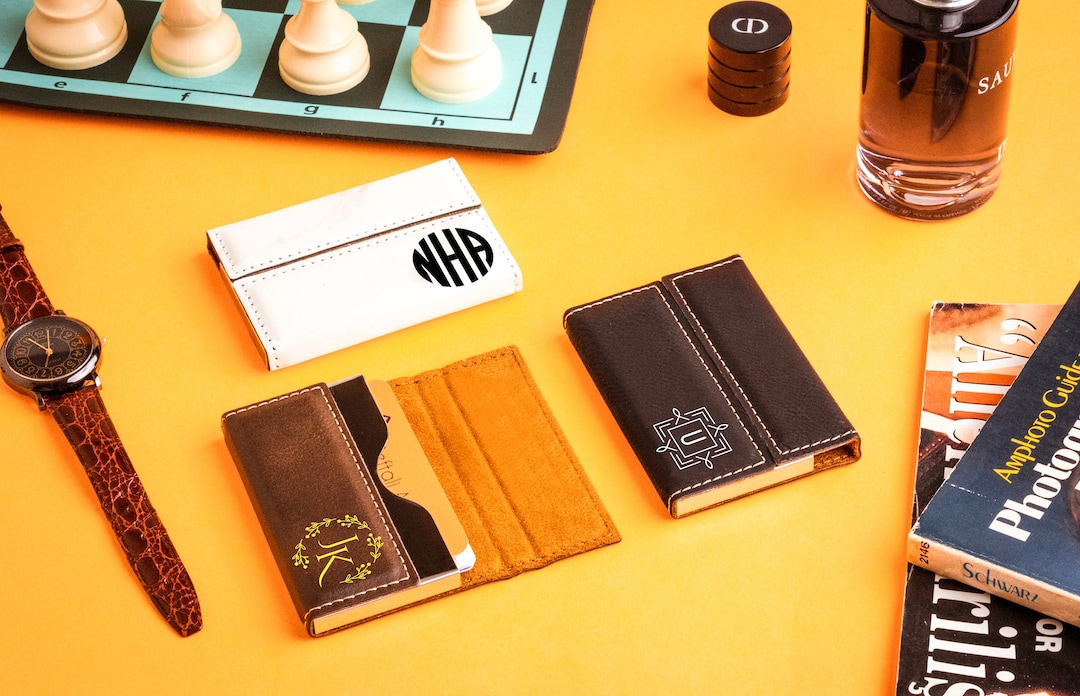 Personalized Card Holder, Business Card Holder, Slim Card Holder